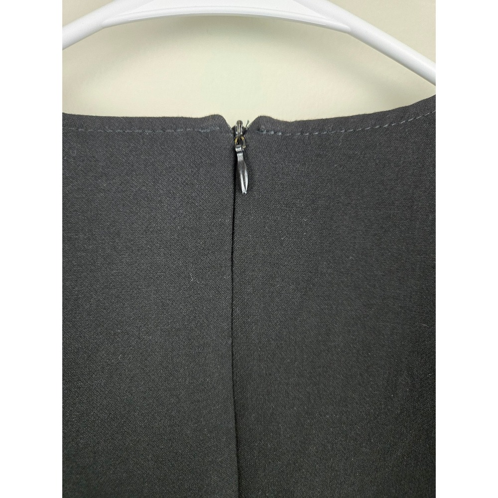 Zara Woman Black Peplum Long Sleeve Top with Button Waist‎ Detail Size S - Picture 9 of 10
